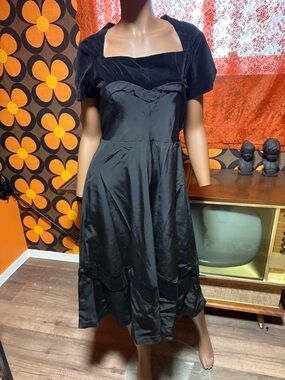Handmade Vintage Black Dress